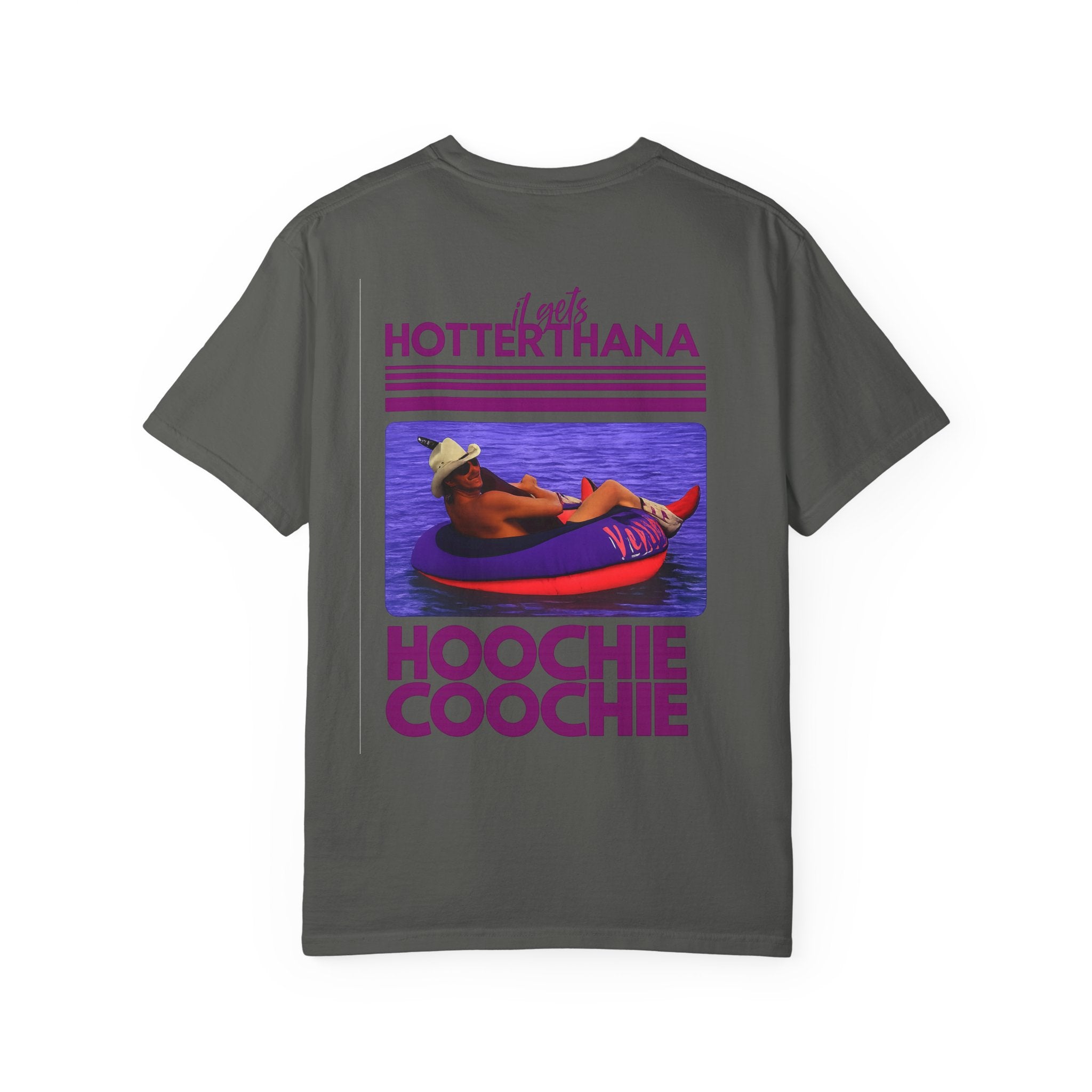 Graphic T-Shirt — 'Hotter Than a Hoochie Coochie' Retro Vacation Design