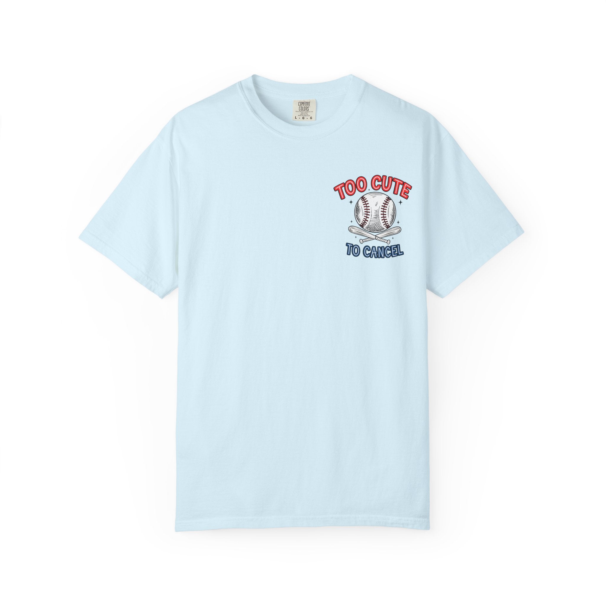 Baseball Mom T-Shirt — "My Boy Might Not Always Swing But I Do So Watch Your Mouth" Garment-Dyed Tee