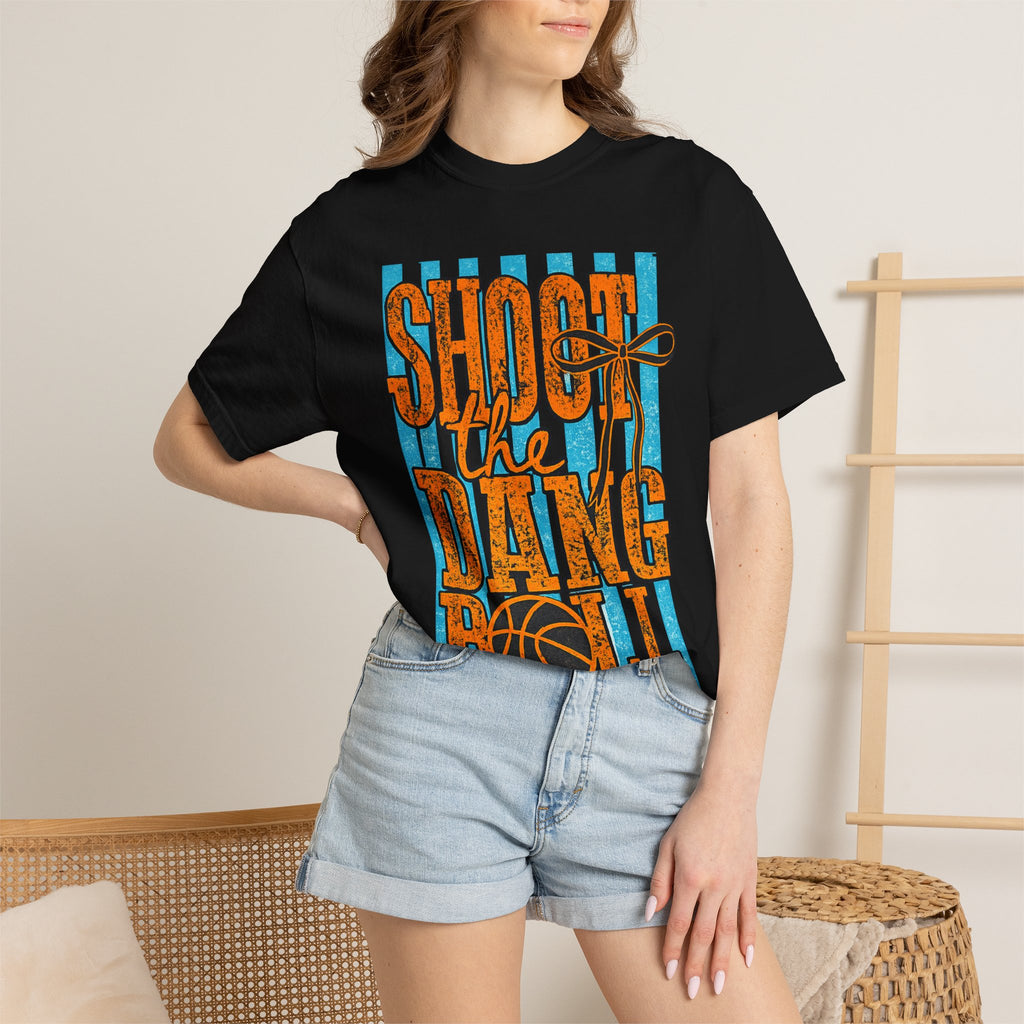 Shoot the Dang Ball T-Shirt — Vintage Basketball Graphic Tee