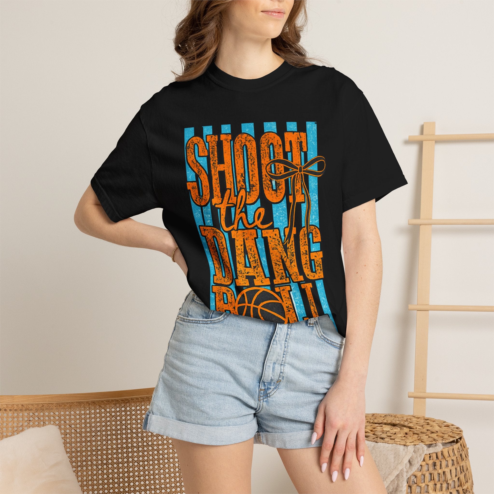 Shoot the Dang Ball T-Shirt — Vintage Basketball Graphic Tee