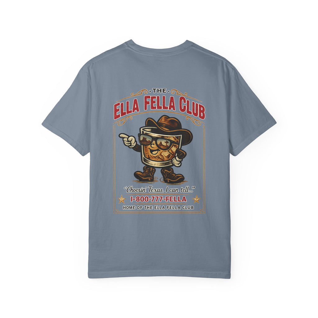 Ella Fella Club T-Shirt — Retro BBQ Mascot Graphic Tee