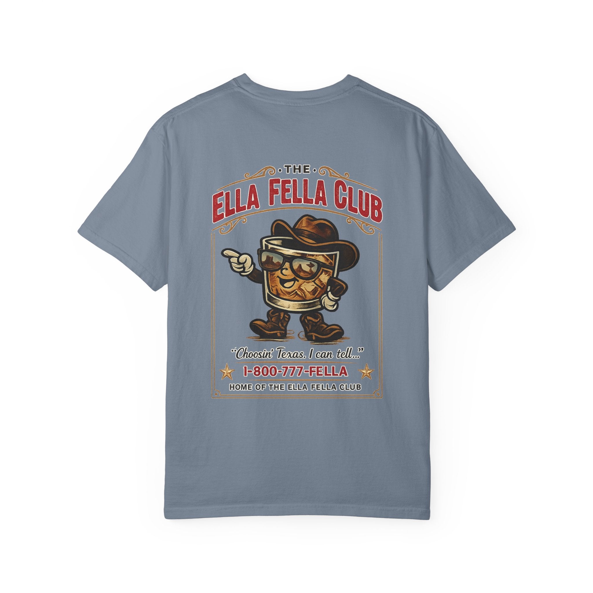 Ella Fella Club T-Shirt — Retro BBQ Mascot Graphic Tee