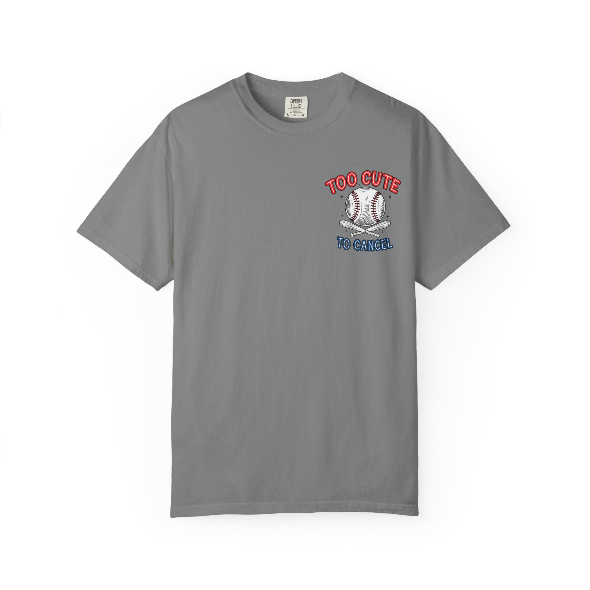 Baseball Mom T-Shirt — "My Boy Might Not Always Swing But I Do So Watch Your Mouth" Garment-Dyed Tee