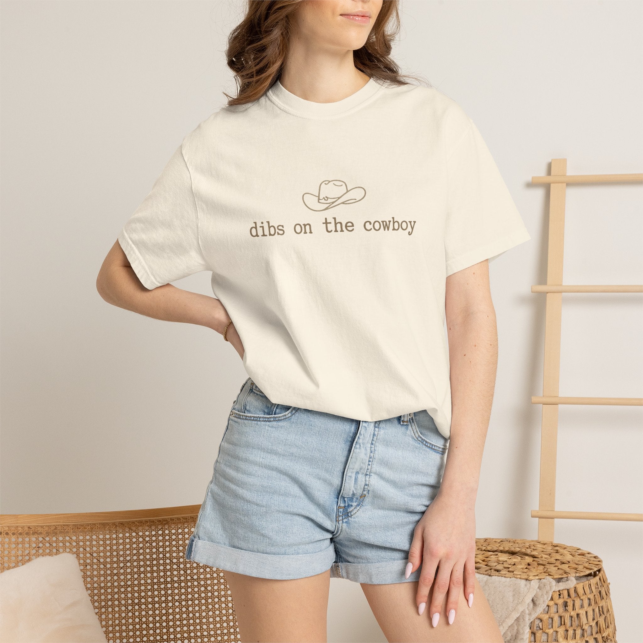 Cowboy Dibs T-Shirt — "dibs on the cowboy" Graphic Tee