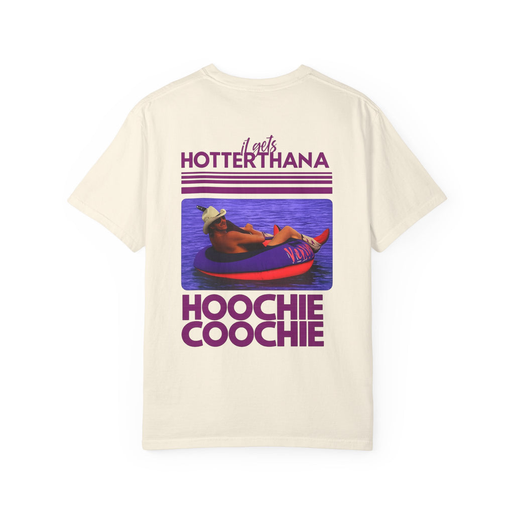 Graphic T-Shirt — 'Hotter Than a Hoochie Coochie' Retro Vacation Design
