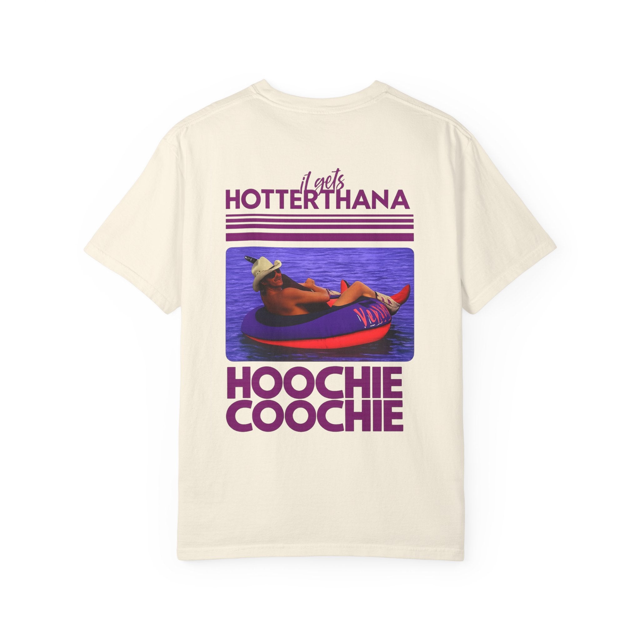 Graphic T-Shirt — 'Hotter Than a Hoochie Coochie' Retro Vacation Design