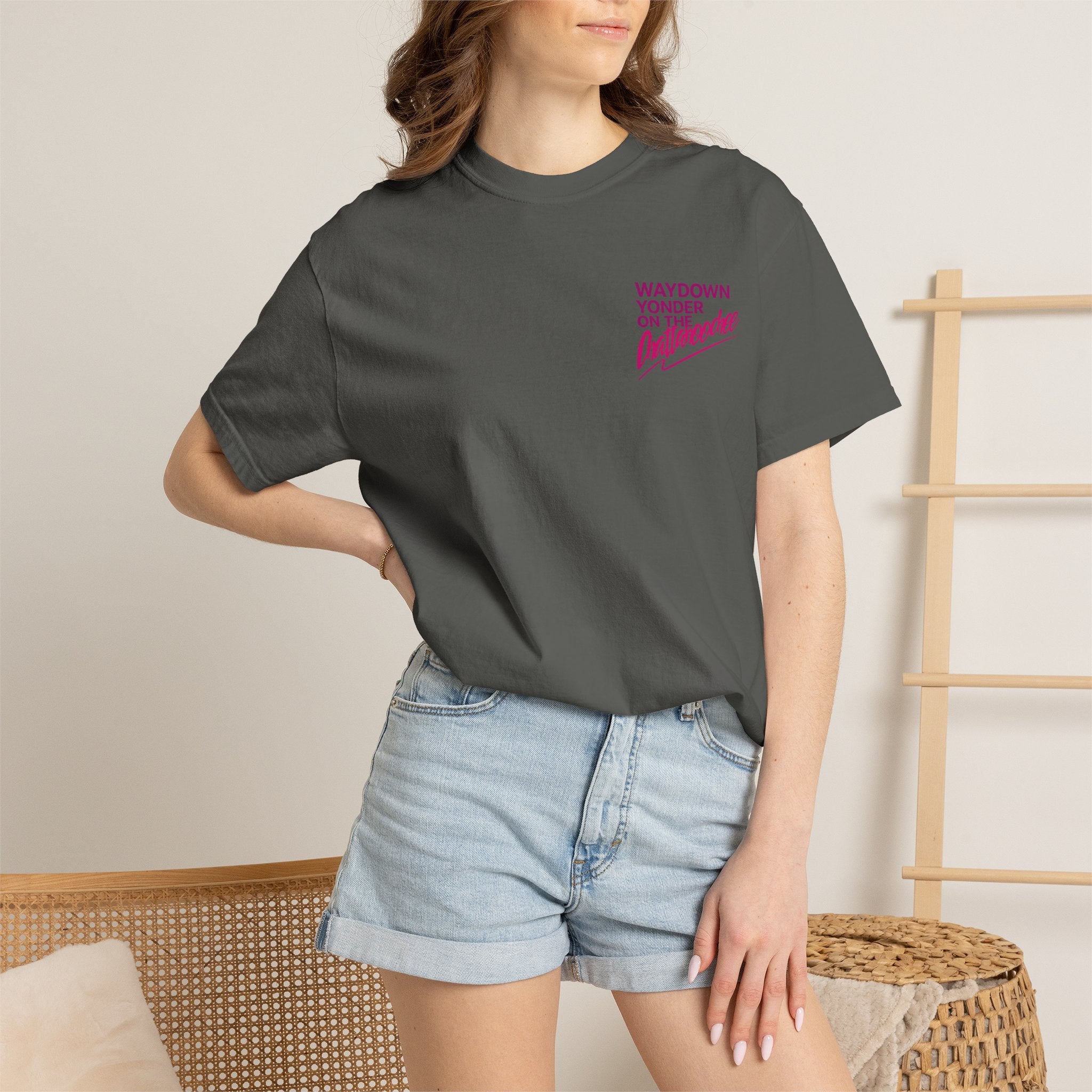 Graphic T-Shirt — 'Hotter Than a Hoochie Coochie' Retro Vacation Design