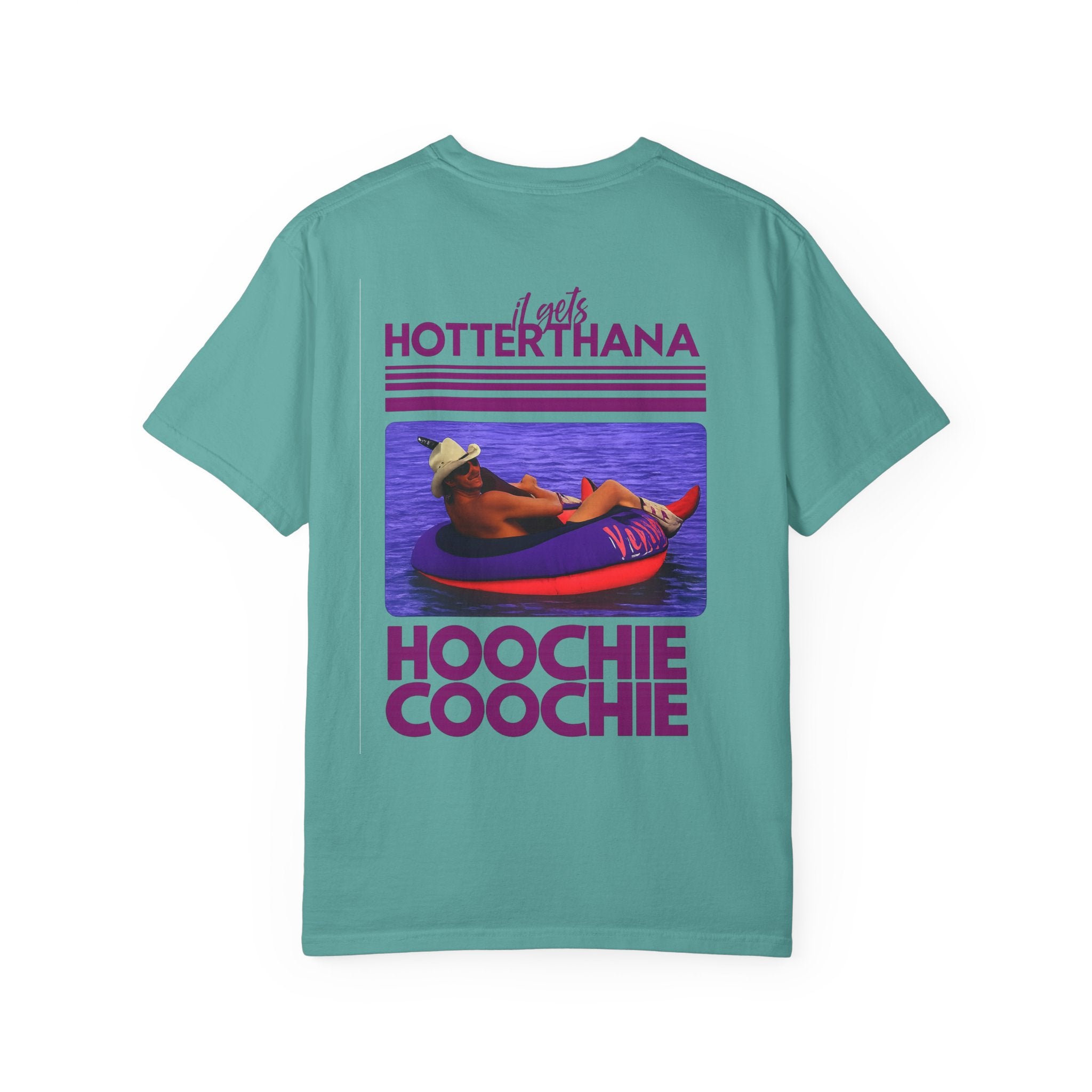 Graphic T-Shirt — 'Hotter Than a Hoochie Coochie' Retro Vacation Design