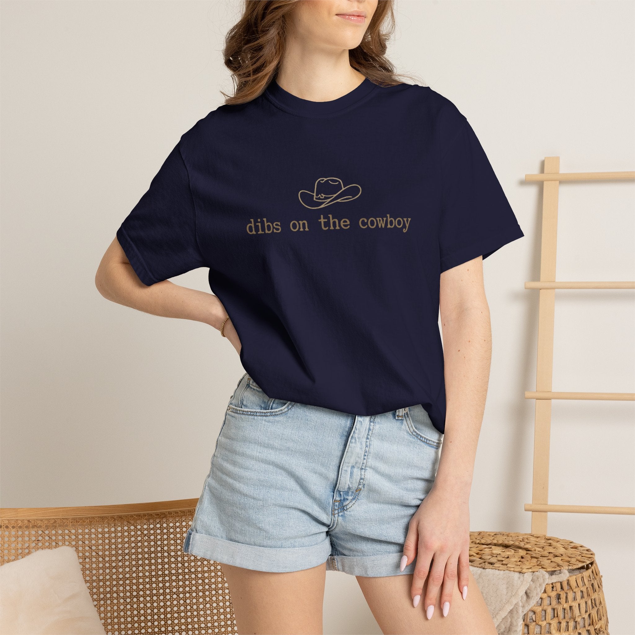 Cowboy Dibs T-Shirt — "dibs on the cowboy" Graphic Tee