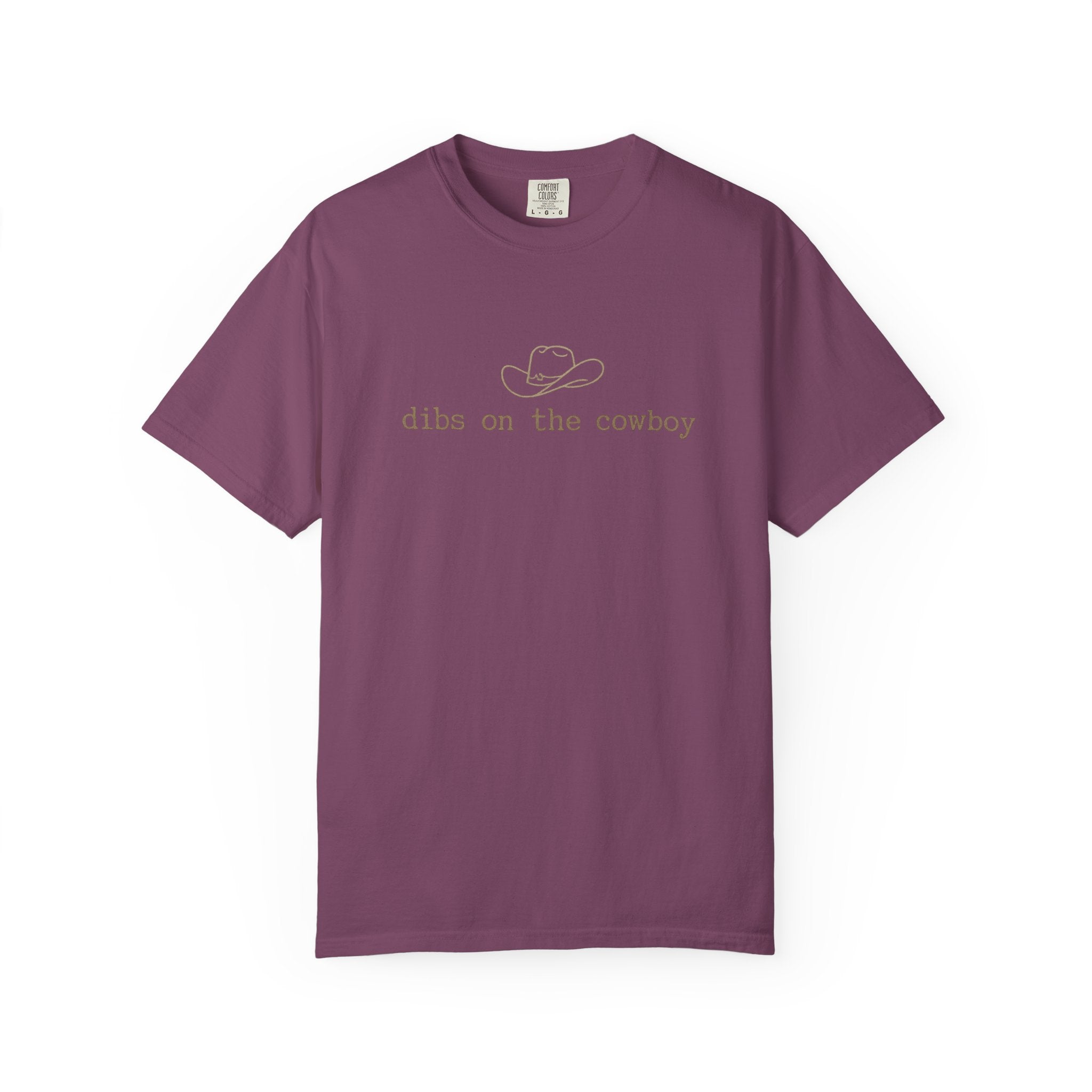Cowboy Dibs T-Shirt — "dibs on the cowboy" Graphic Tee