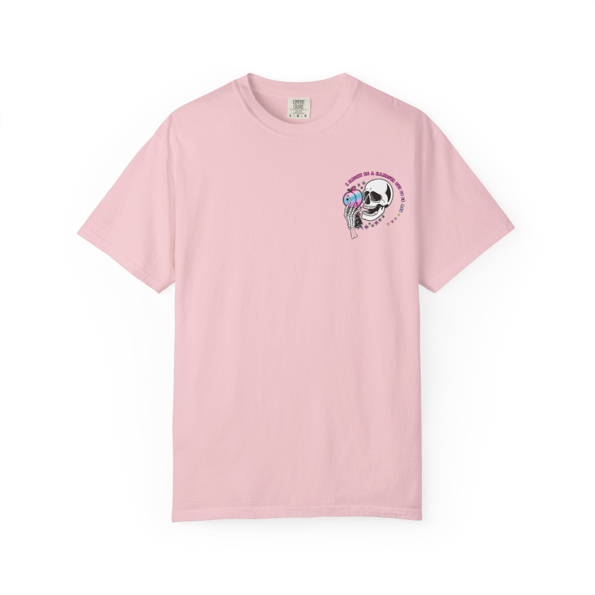 Skull & Skeletal Hand T-Shirt — "I Might Be A Handful But So Is This Ass" Retro Graphic Tee