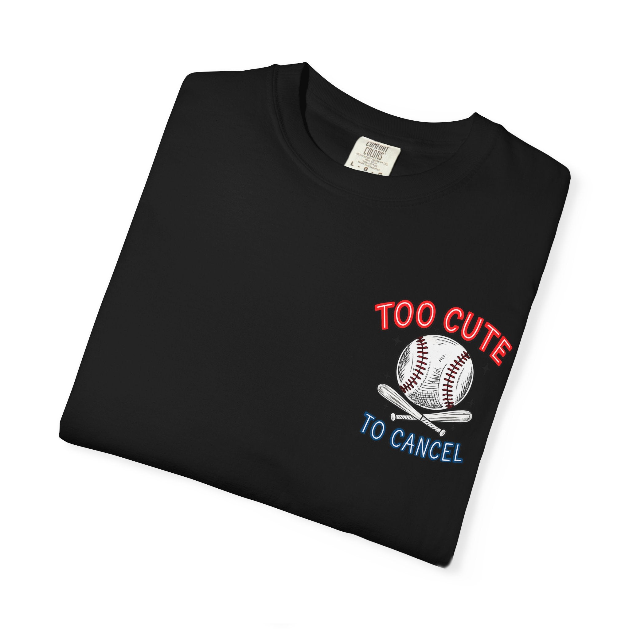 Baseball Mom T-Shirt — "My Boy Might Not Always Swing But I Do So Watch Your Mouth" Garment-Dyed Tee