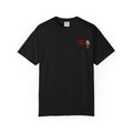 Spanish Quote T-Shirt — “Mientras uno está vivo…” Chest Graphic & Back Typography