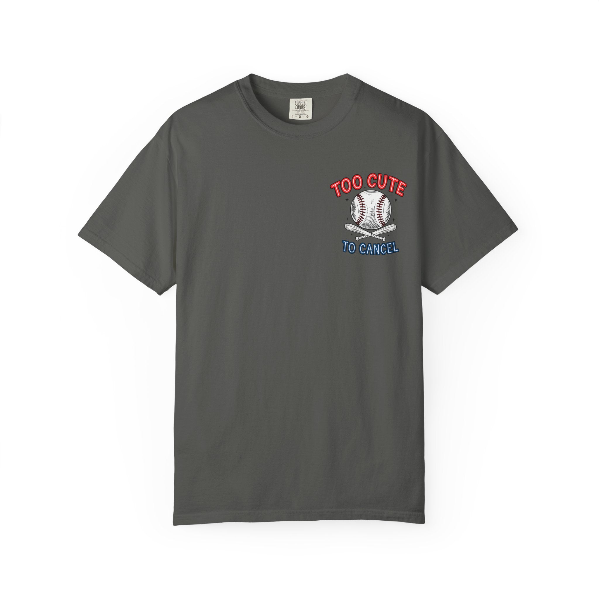 Baseball Mom T-Shirt — "My Boy Might Not Always Swing But I Do So Watch Your Mouth" Garment-Dyed Tee