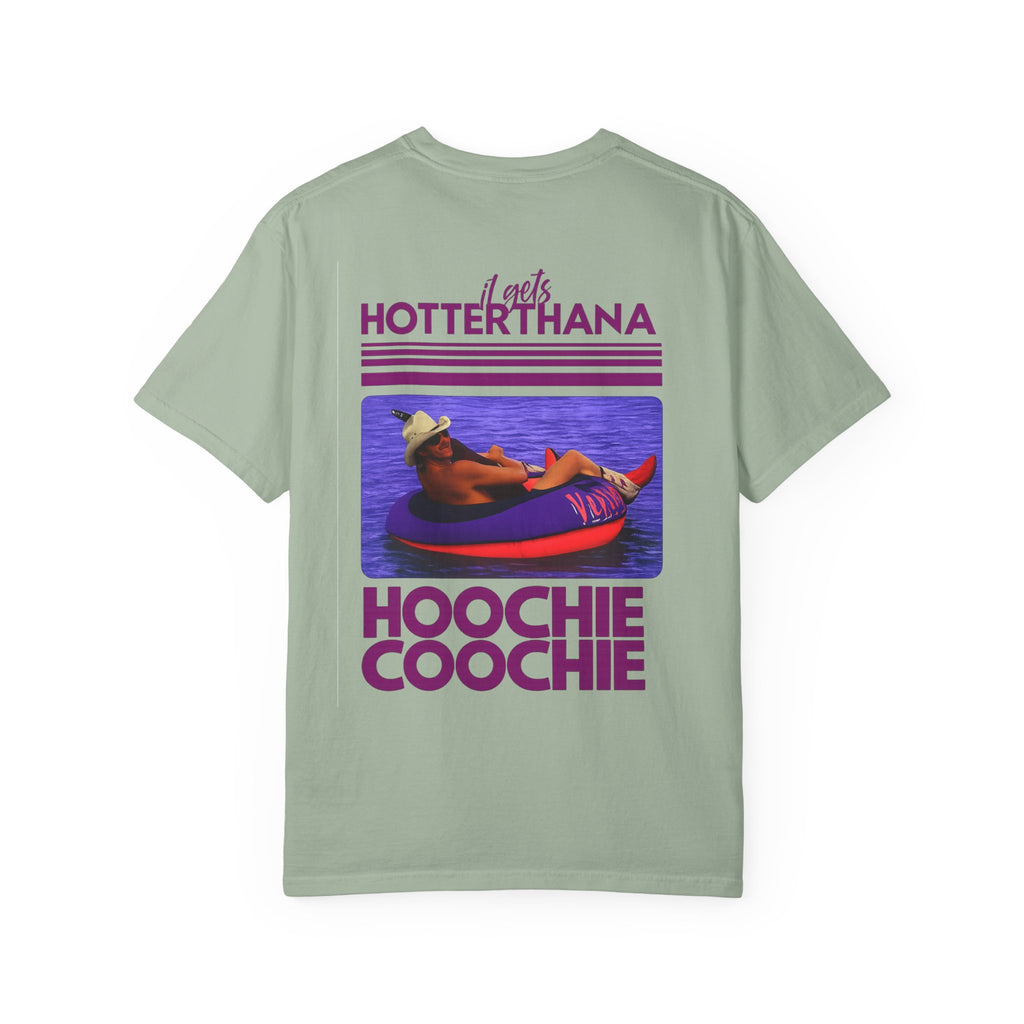 Graphic T-Shirt — 'Hotter Than a Hoochie Coochie' Retro Vacation Design
