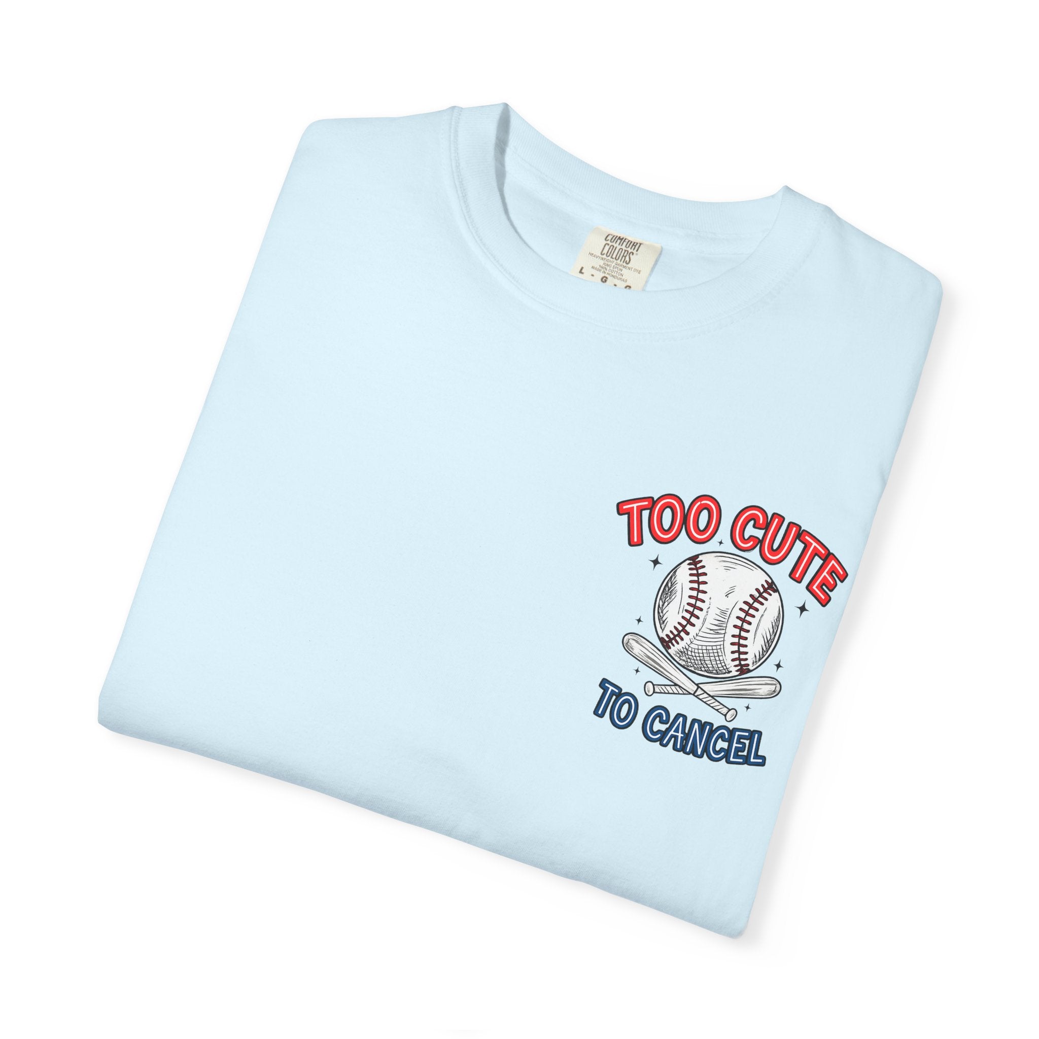 Baseball Mom T-Shirt — "My Boy Might Not Always Swing But I Do So Watch Your Mouth" Garment-Dyed Tee