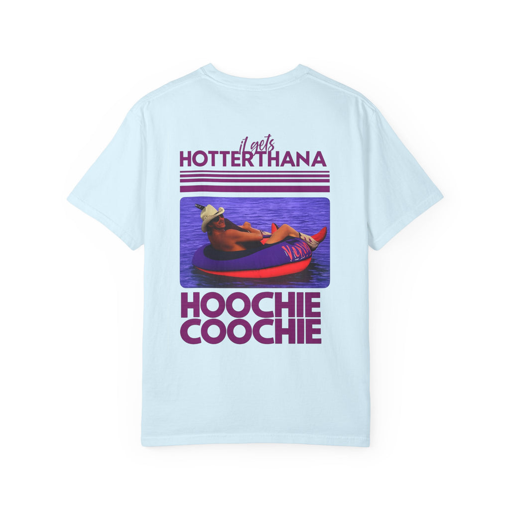 Graphic T-Shirt — 'Hotter Than a Hoochie Coochie' Retro Vacation Design