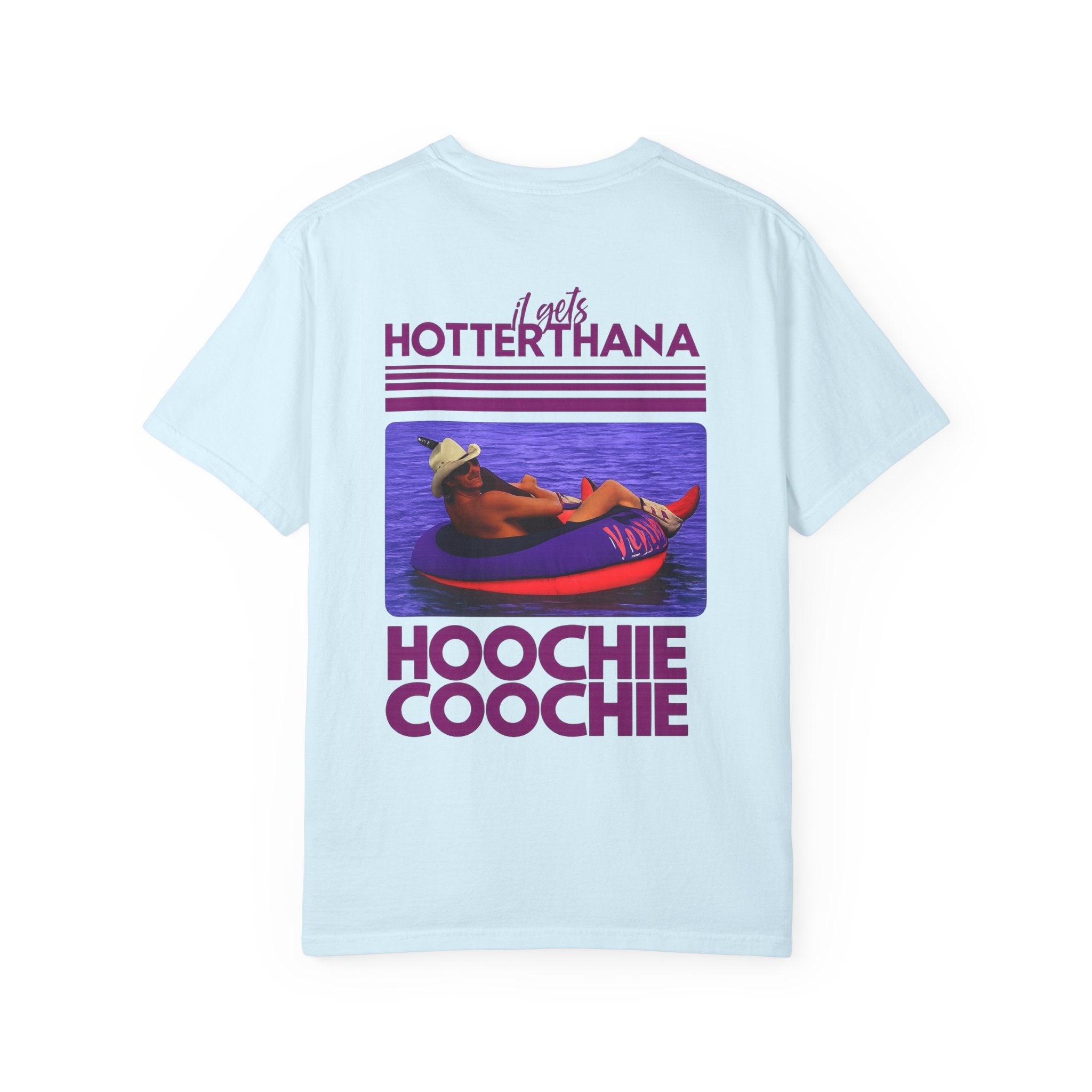 Graphic T-Shirt — 'Hotter Than a Hoochie Coochie' Retro Vacation Design