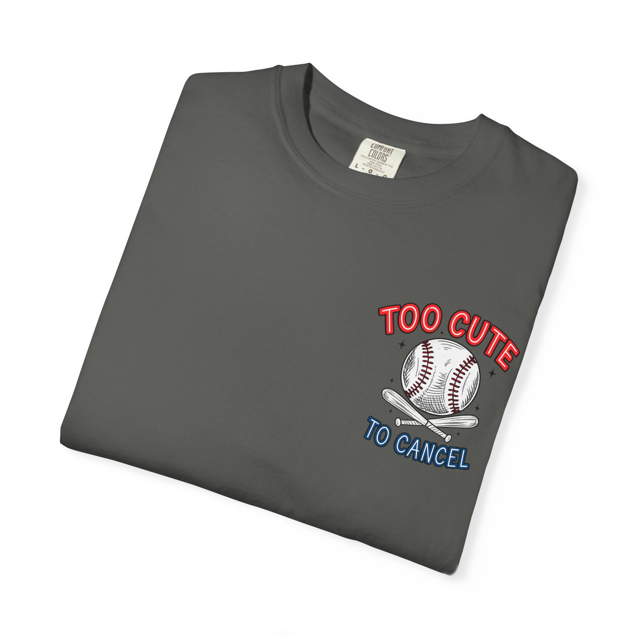 Baseball Mom T-Shirt — "My Boy Might Not Always Swing But I Do So Watch Your Mouth" Garment-Dyed Tee