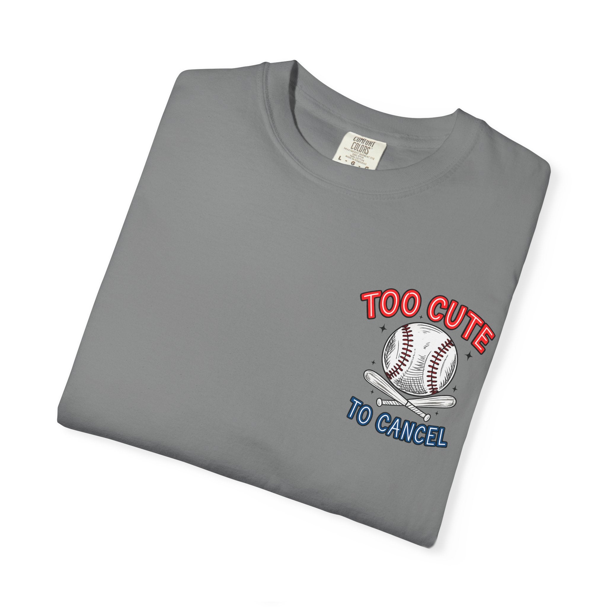 Baseball Mom T-Shirt — "My Boy Might Not Always Swing But I Do So Watch Your Mouth" Garment-Dyed Tee