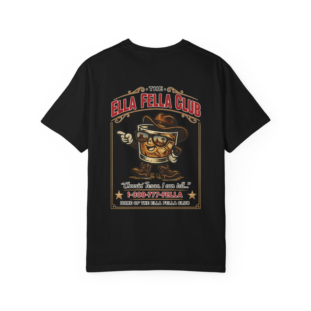 Ella Fella Club T-Shirt — Retro BBQ Mascot Graphic Tee
