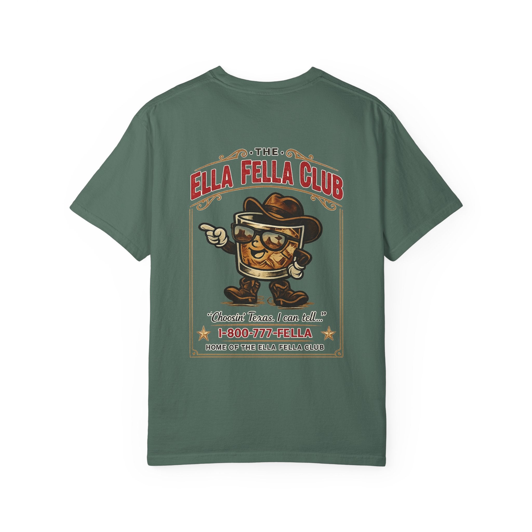 Ella Fella Club T-Shirt — Retro BBQ Mascot Graphic Tee