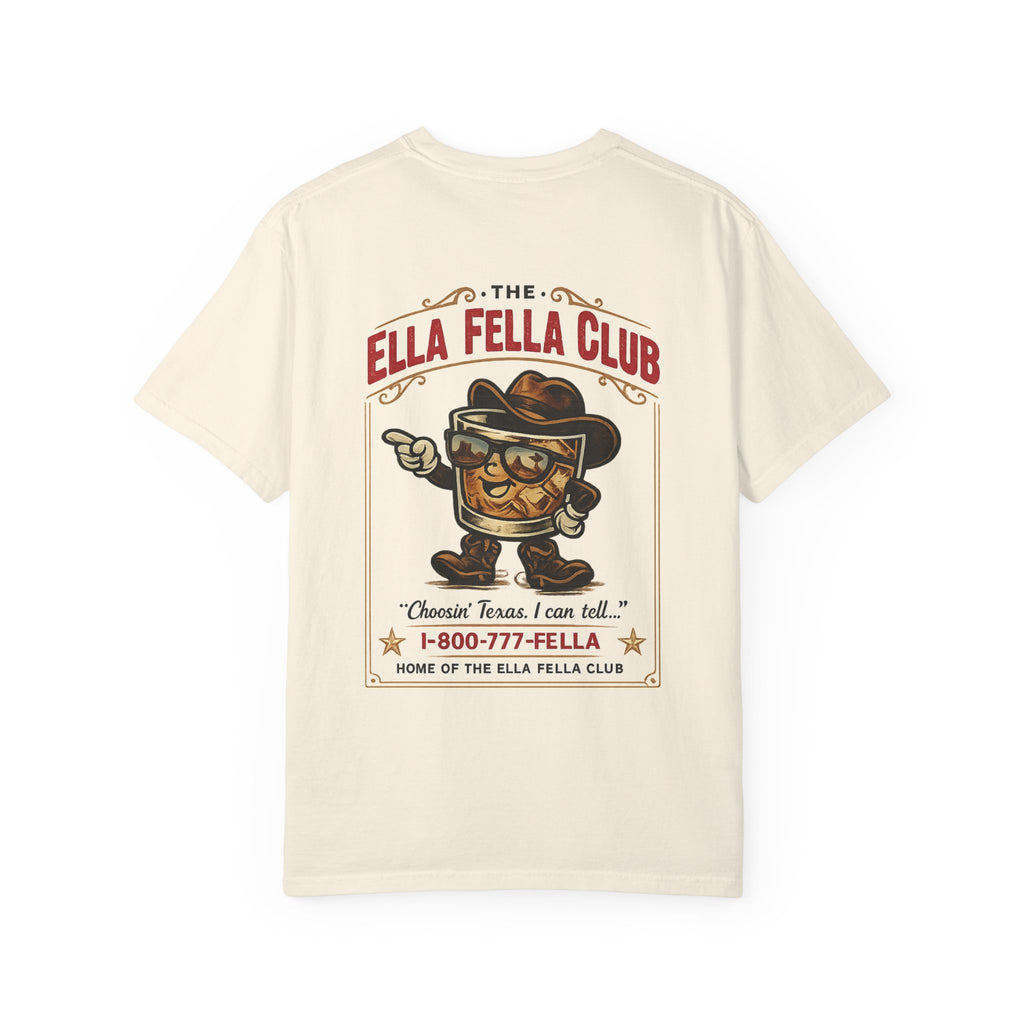 Ella Fella Club T-Shirt — Retro BBQ Mascot Graphic Tee