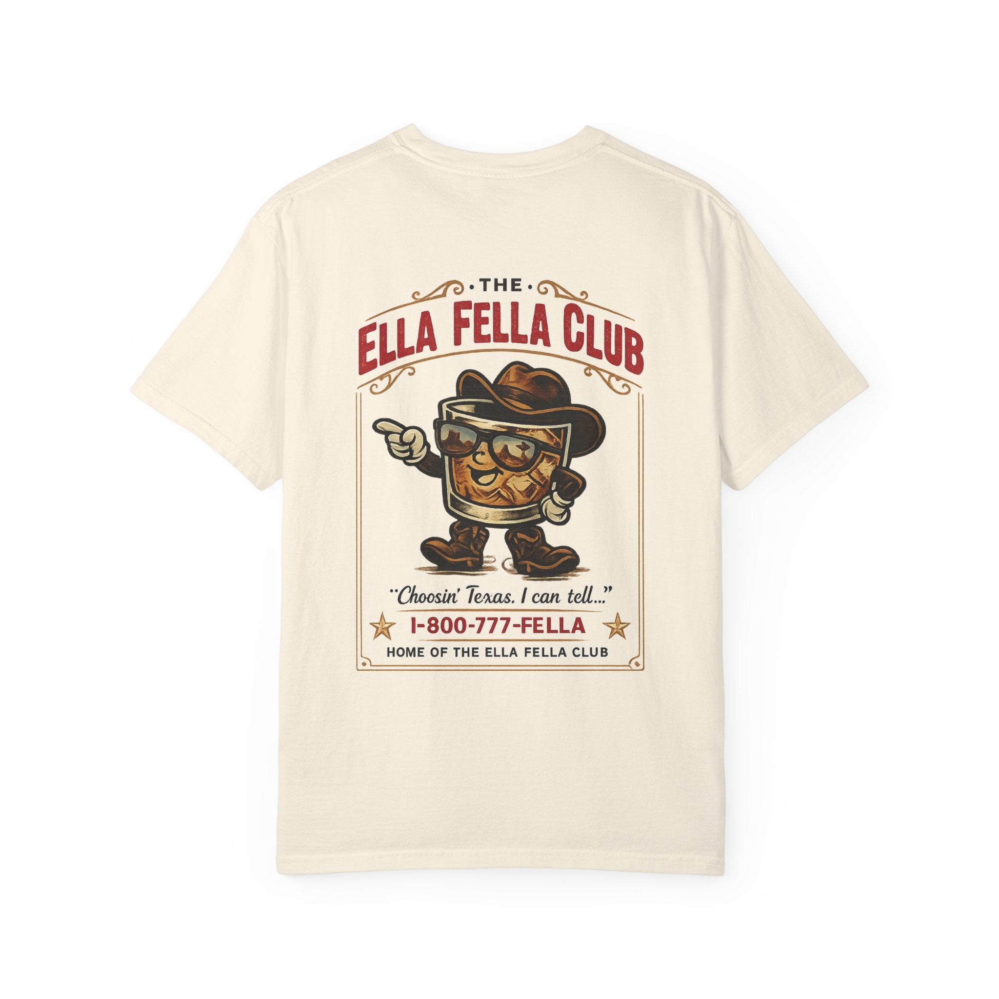 Ella Fella Club T-Shirt — Retro BBQ Mascot Graphic Tee