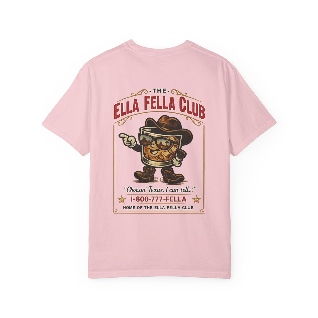 Ella Fella Club T-Shirt — Retro BBQ Mascot Graphic Tee
