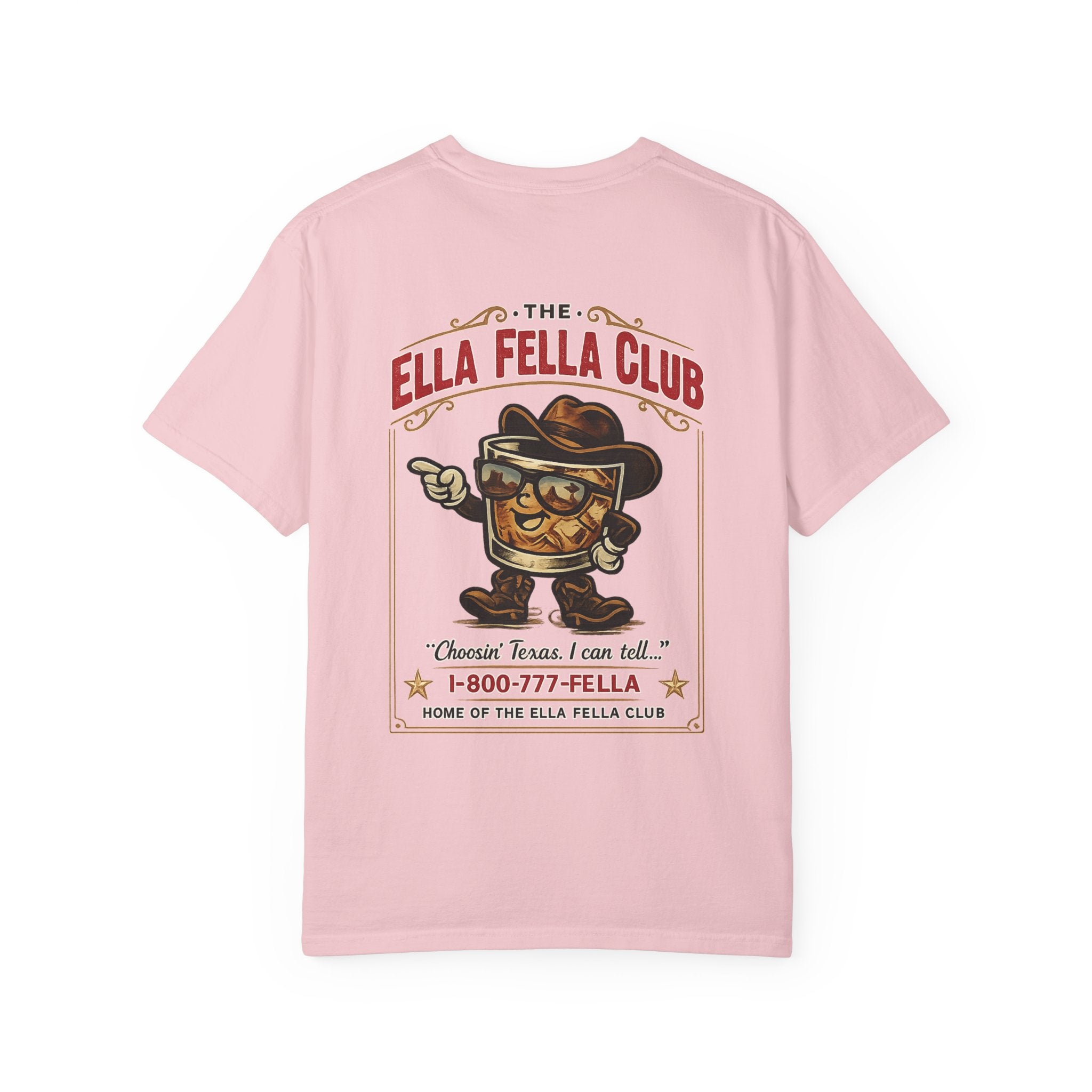 Ella Fella Club T-Shirt — Retro BBQ Mascot Graphic Tee