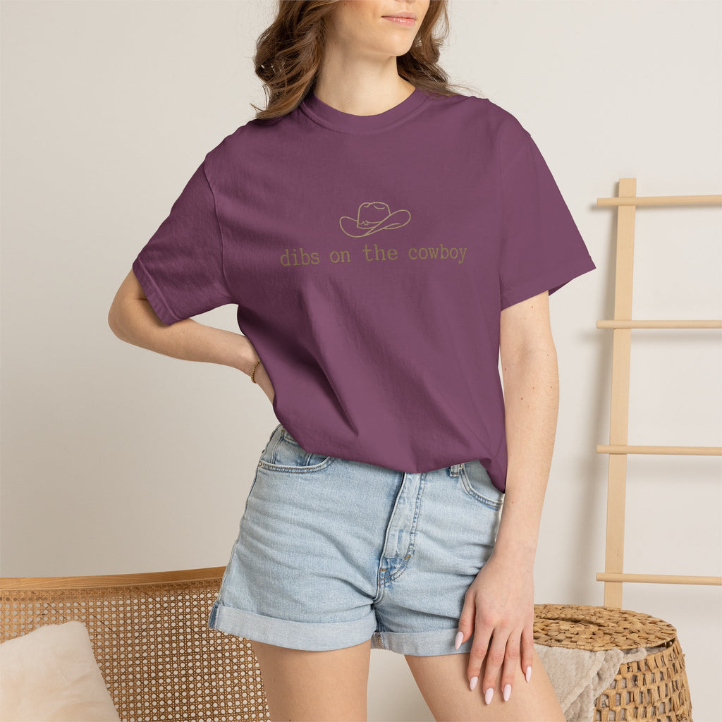 Cowboy Dibs T-Shirt — "dibs on the cowboy" Graphic Tee