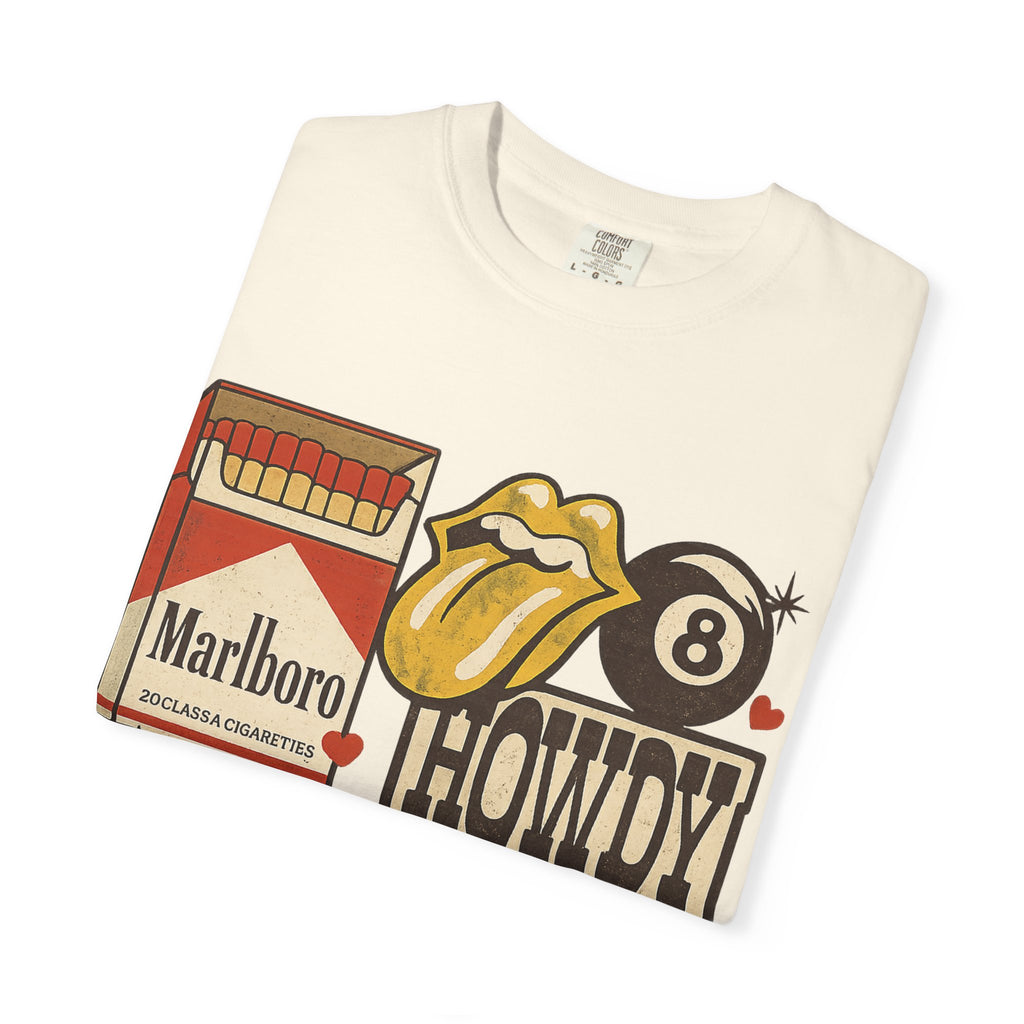 Howdy Wild West Graphic T-Shirt — “Stay Wild Cowgirl” Retro Patch Motif