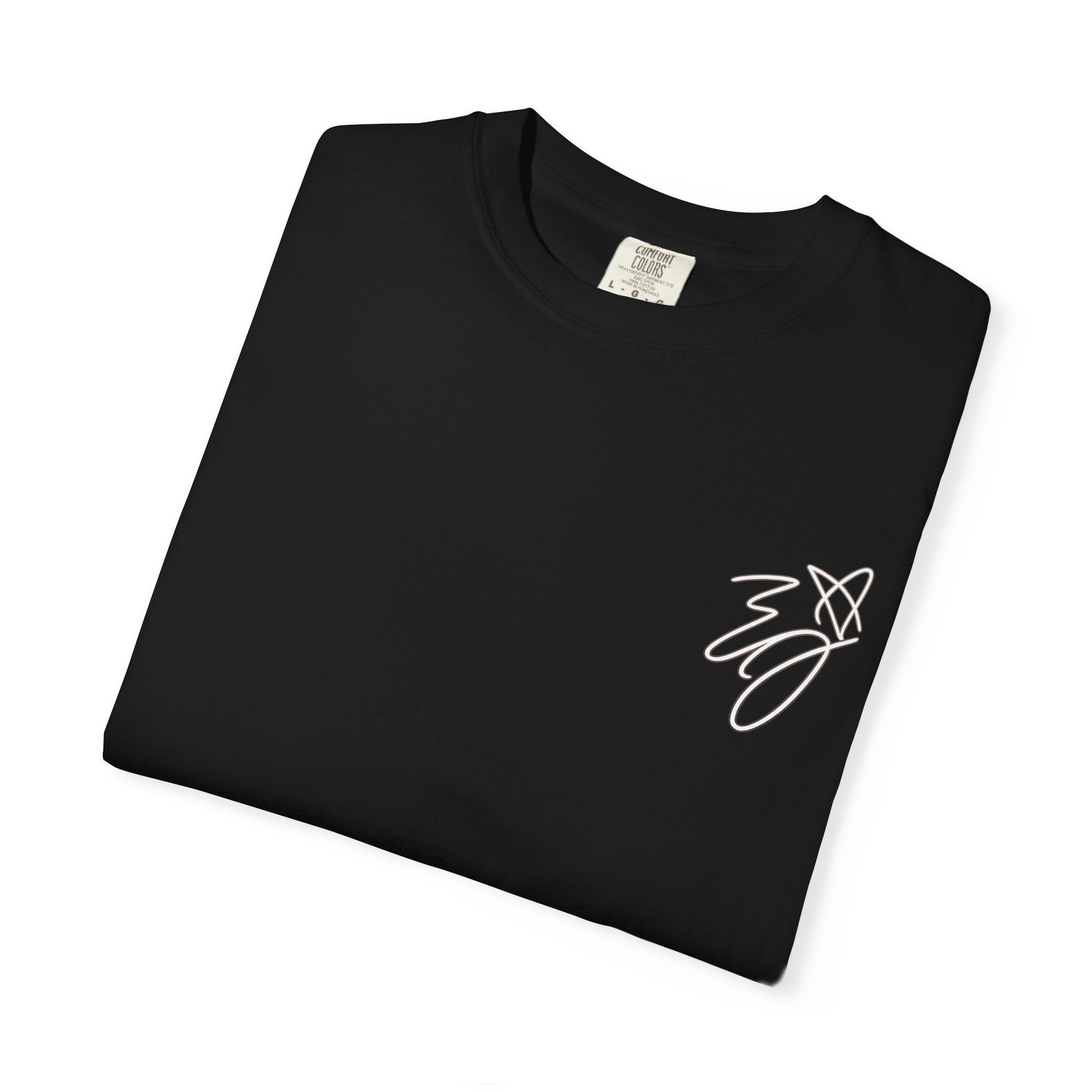 Singer Photo T-Shirt — Black Acoustic Guitar Portrait Tee