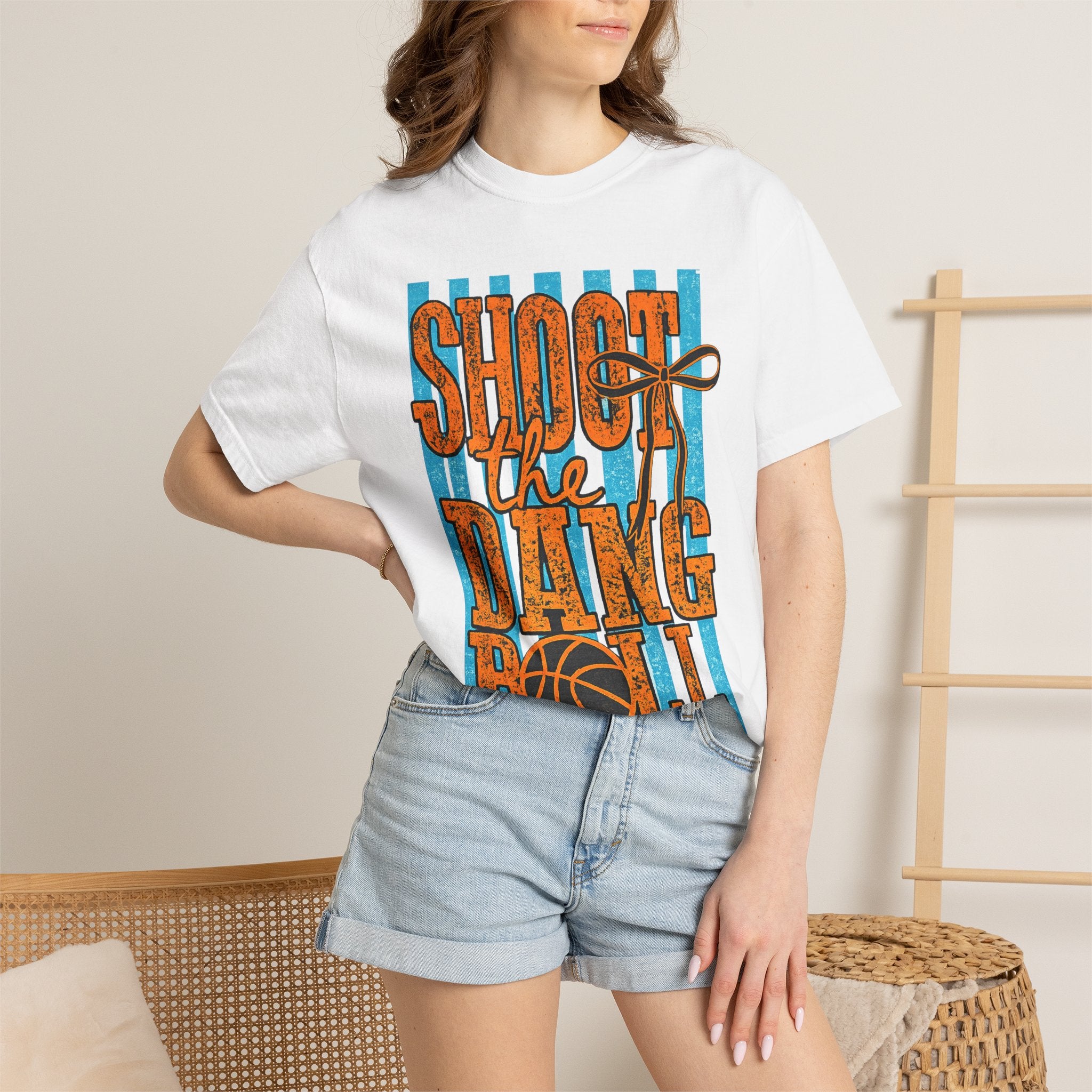 Shoot the Dang Ball T-Shirt — Vintage Basketball Graphic Tee