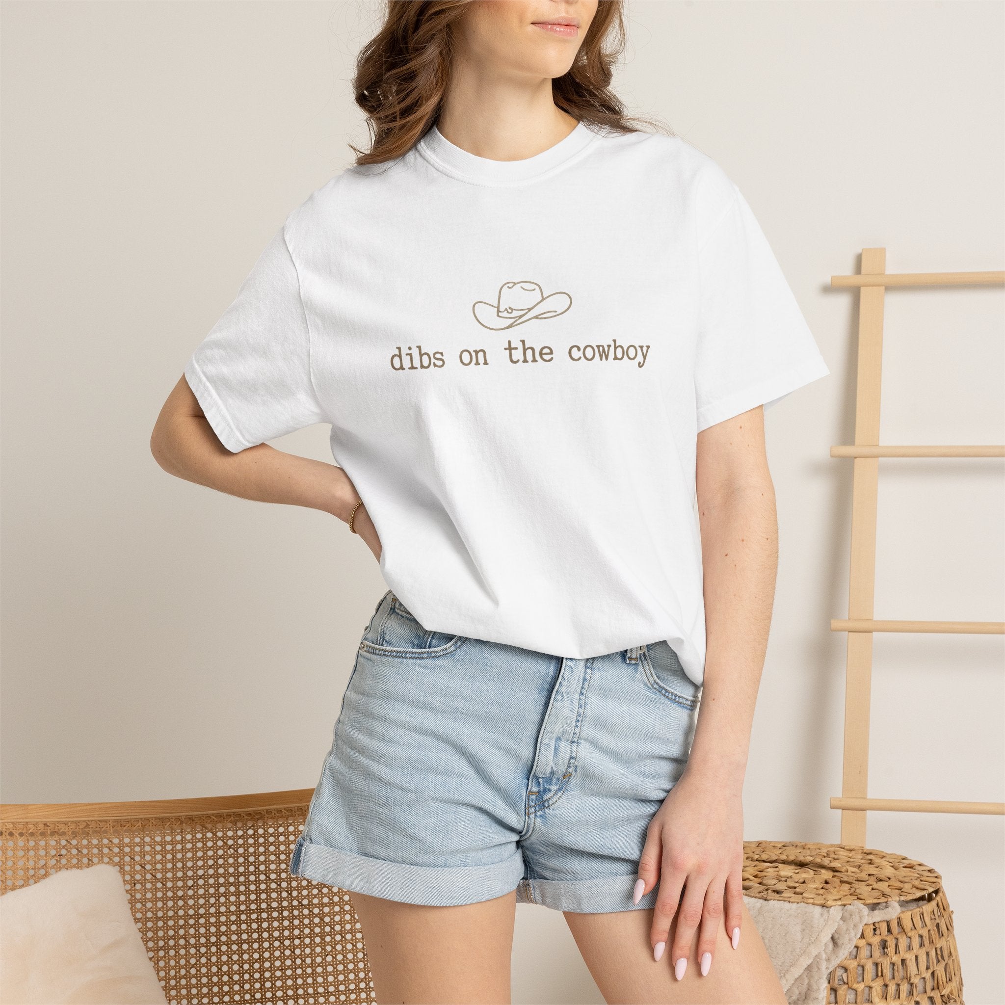 Cowboy Dibs T-Shirt — "dibs on the cowboy" Graphic Tee