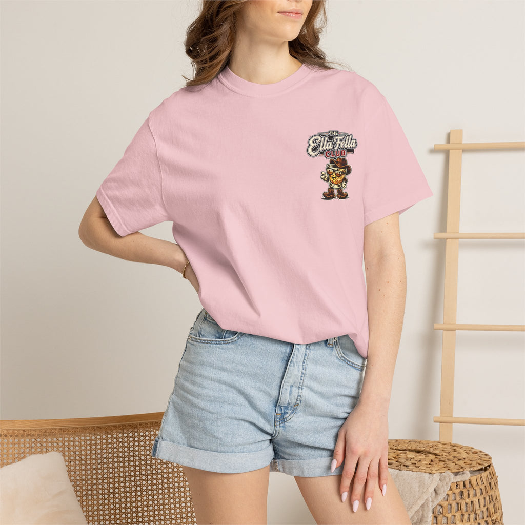 Ella Fella Club T-Shirt — Retro BBQ Mascot Graphic Tee