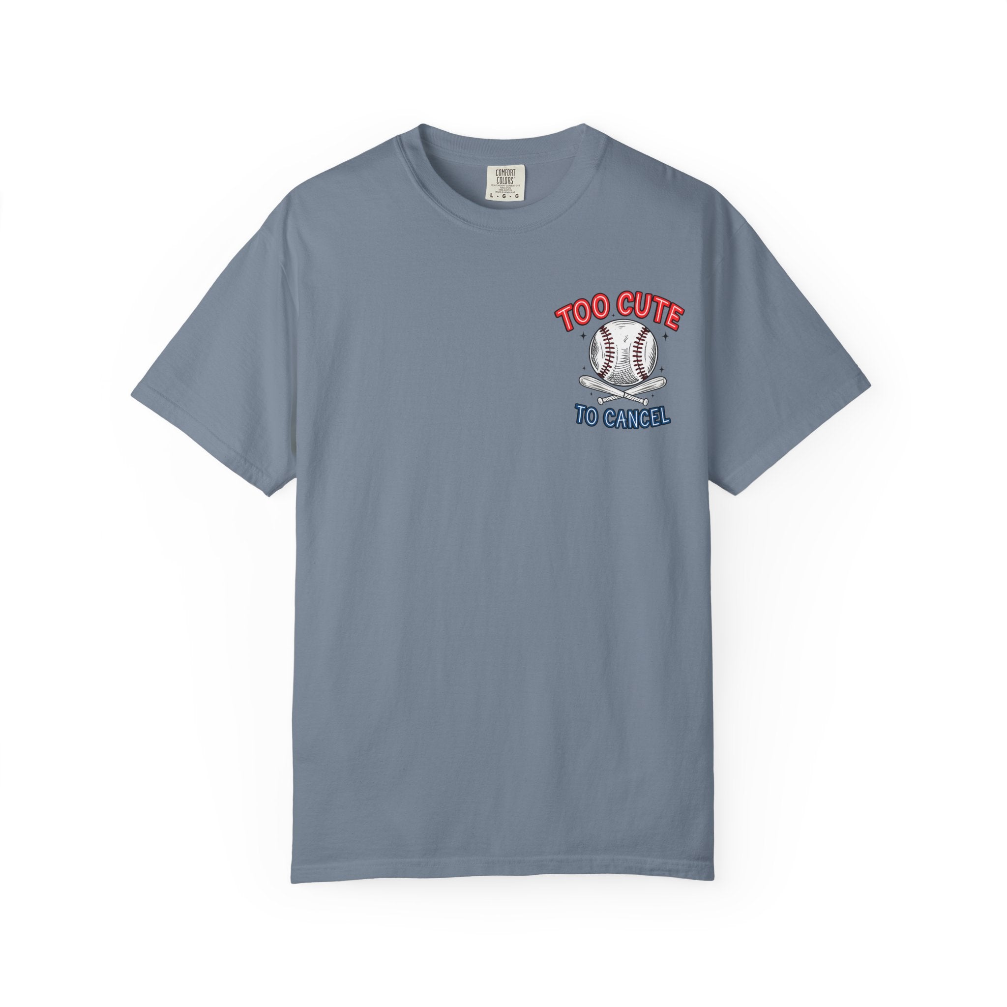 Baseball Mom T-Shirt — "My Boy Might Not Always Swing But I Do So Watch Your Mouth" Garment-Dyed Tee