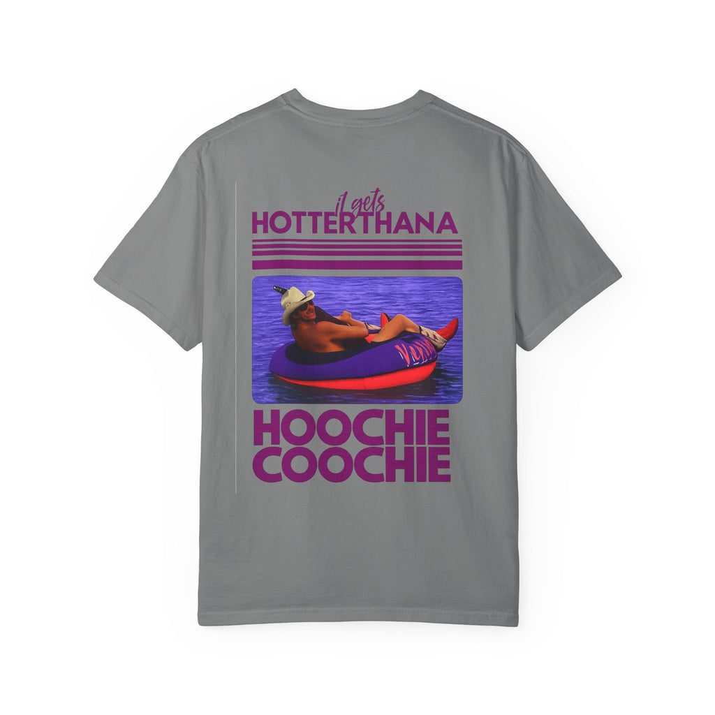 Graphic T-Shirt — 'Hotter Than a Hoochie Coochie' Retro Vacation Design