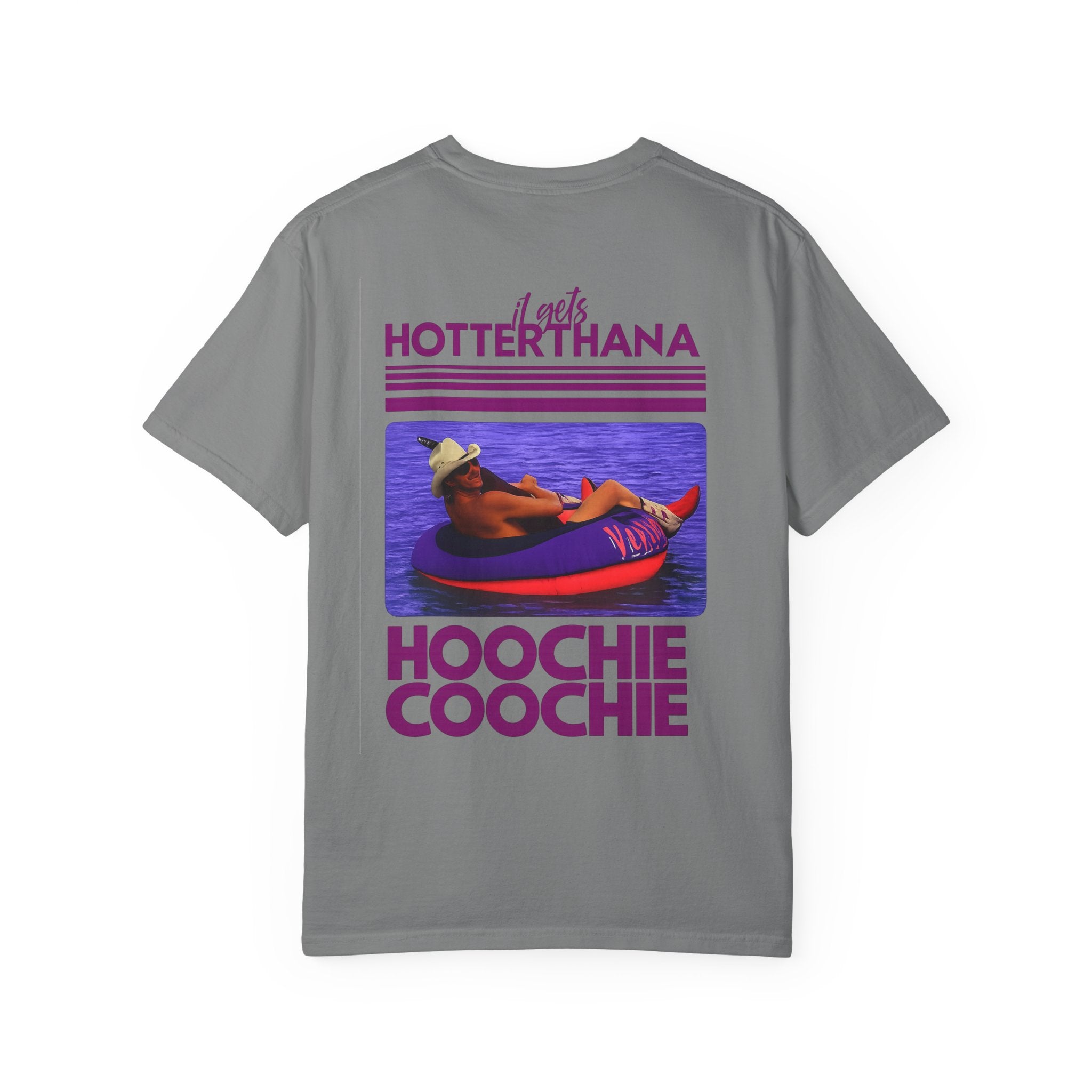 Graphic T-Shirt — 'Hotter Than a Hoochie Coochie' Retro Vacation Design