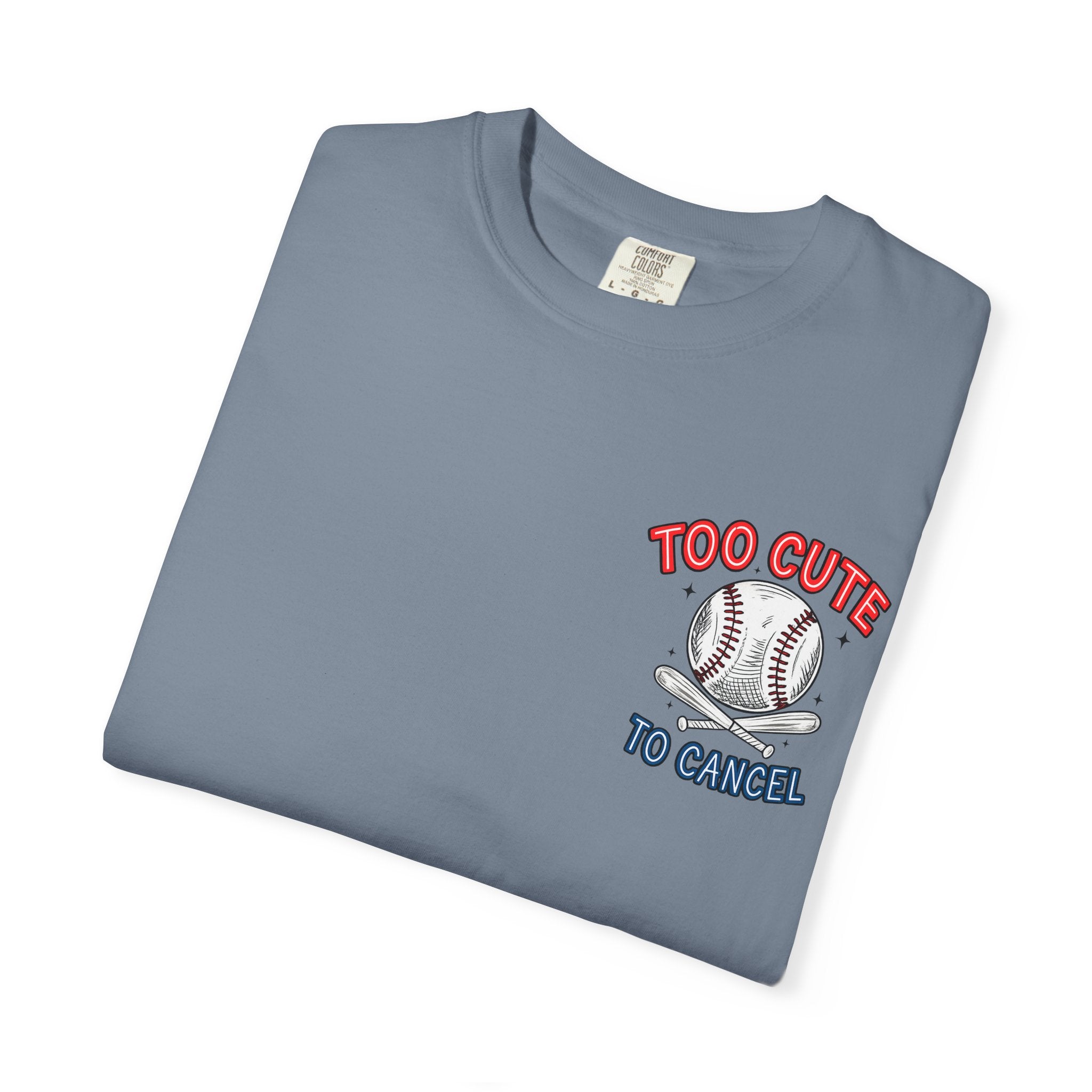 Baseball Mom T-Shirt — "My Boy Might Not Always Swing But I Do So Watch Your Mouth" Garment-Dyed Tee